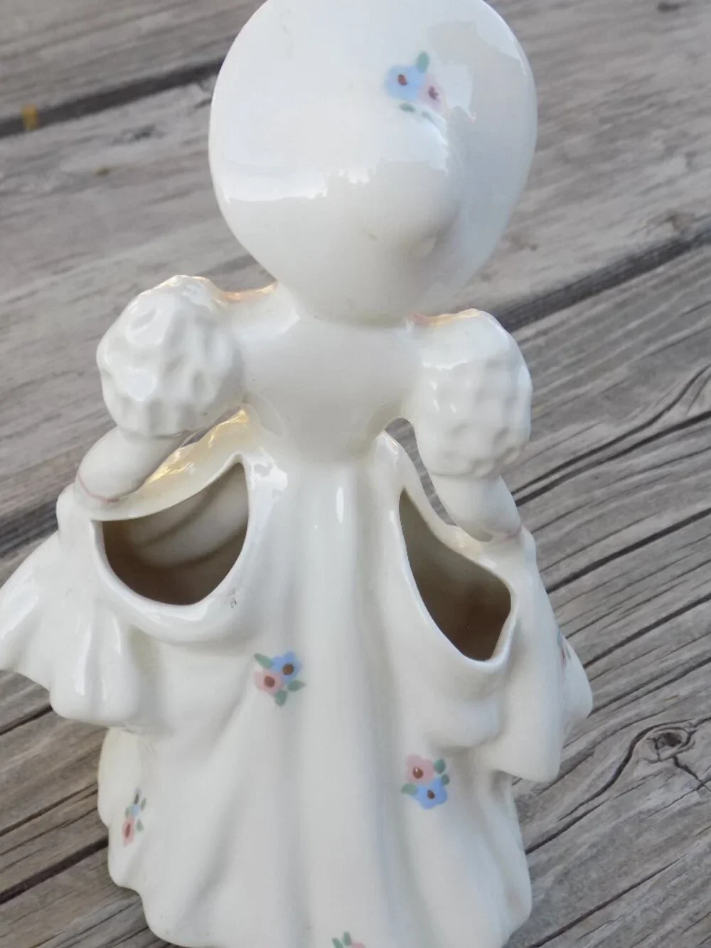 Pasadena California Ceramics  Girl Woman Bud Vase Victorian, Small Figurine,
